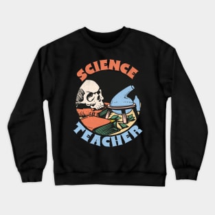 Science Teacher Groovy Retro Style Crewneck Sweatshirt